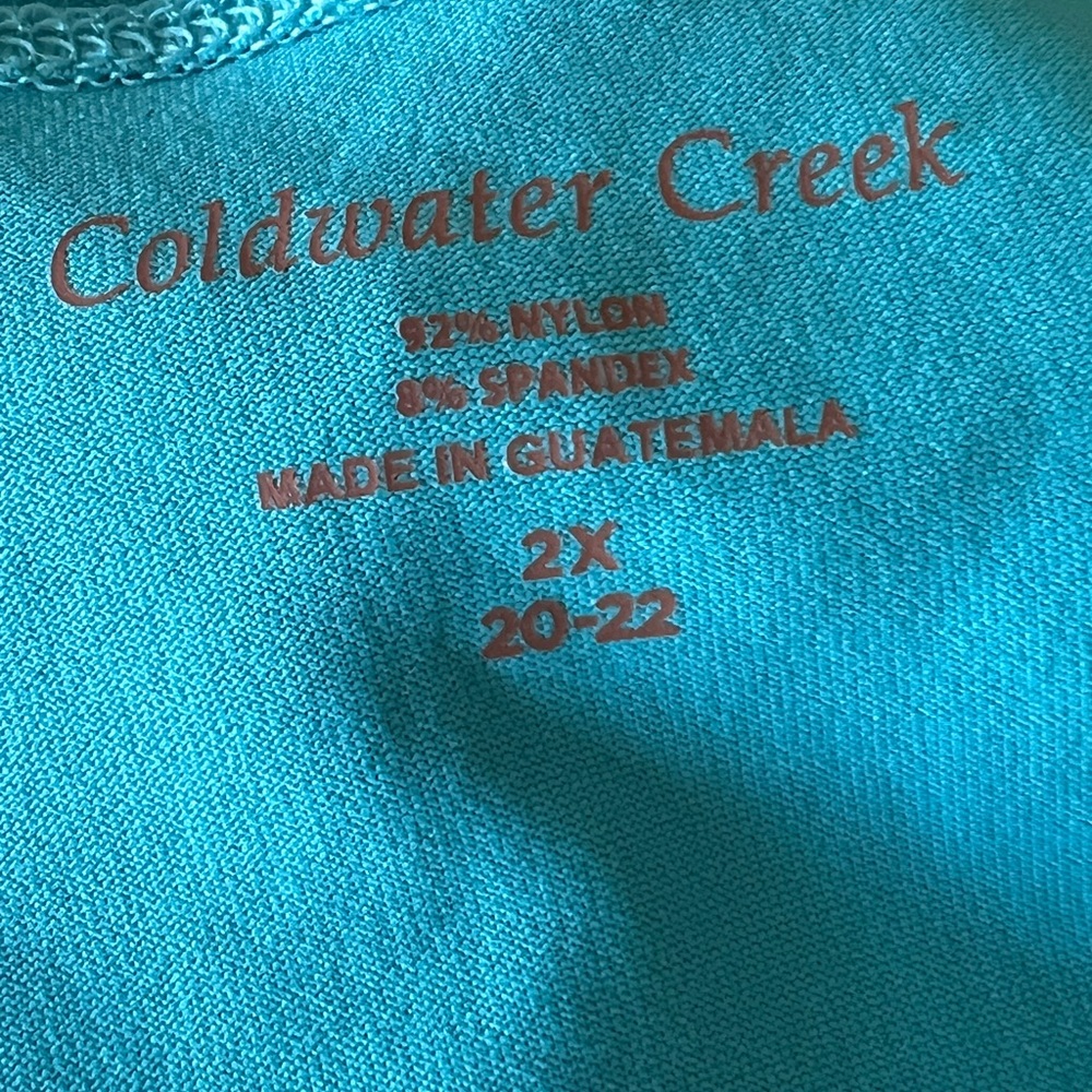 ColdWater Creek🆕 2X Aqua Essential Tank with adjustable straps with attached tag - Picture 8 of 11
